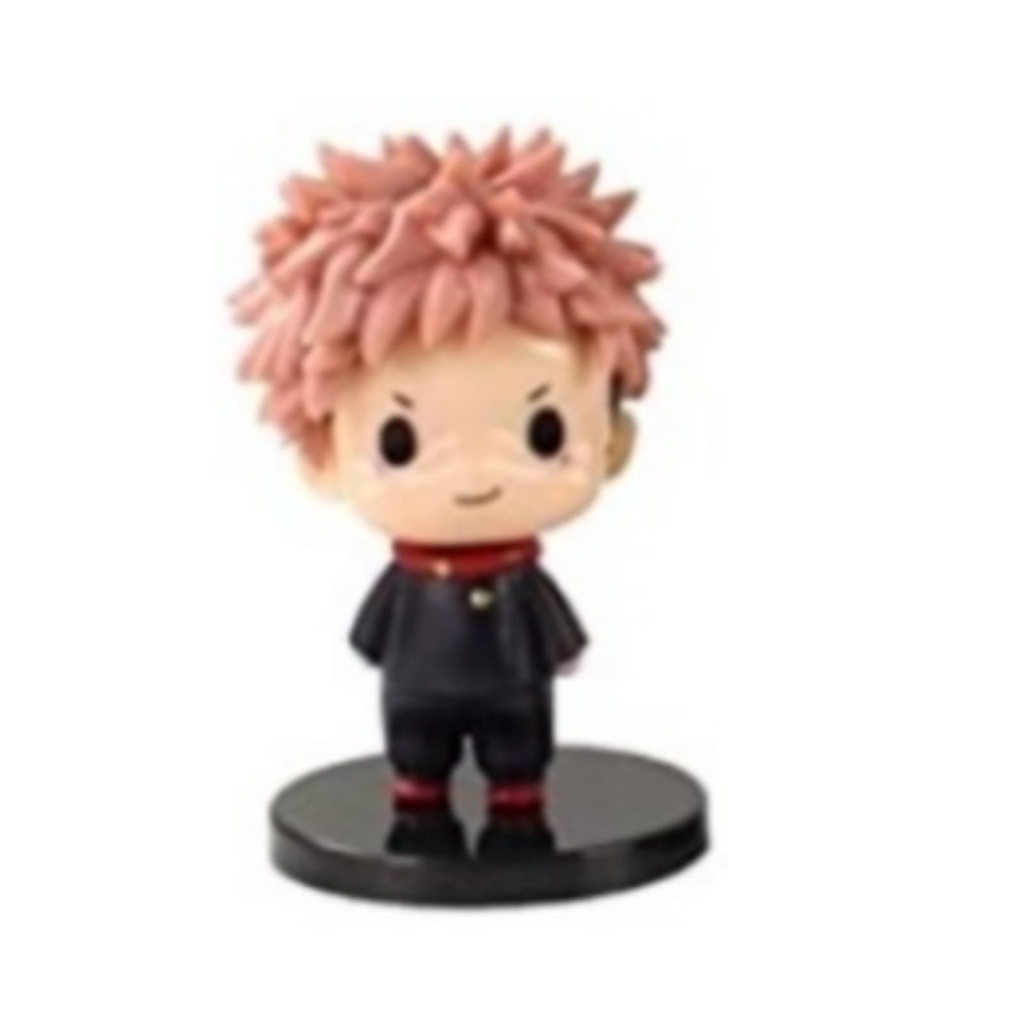 Mainan Action Figure Chibi Jujutsu Kaisen Yuji, Sukuna, Gojo, Megumi, Nobara, Toge, Nanami & Panda