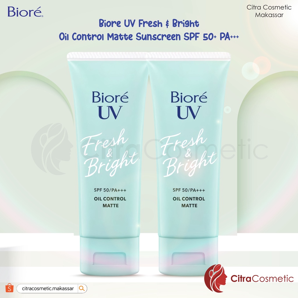 Biore UV Fresh &amp; Bright Oil Control Matte Sunscreen SPF 50+ PA+++