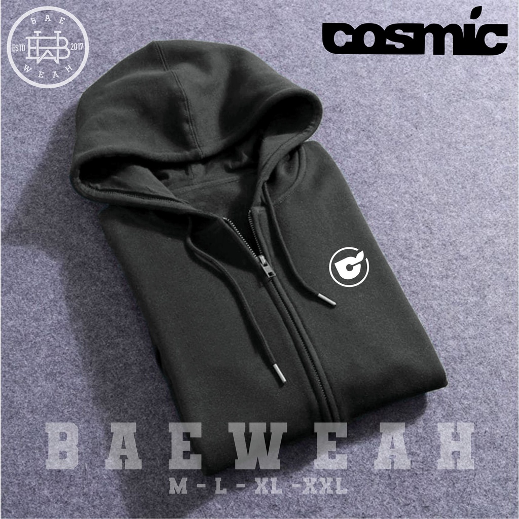 SWEATER HOODIE - Jaket Distro Zipper - Jaket Sweater Hoodie Resleting Pria Cosmic