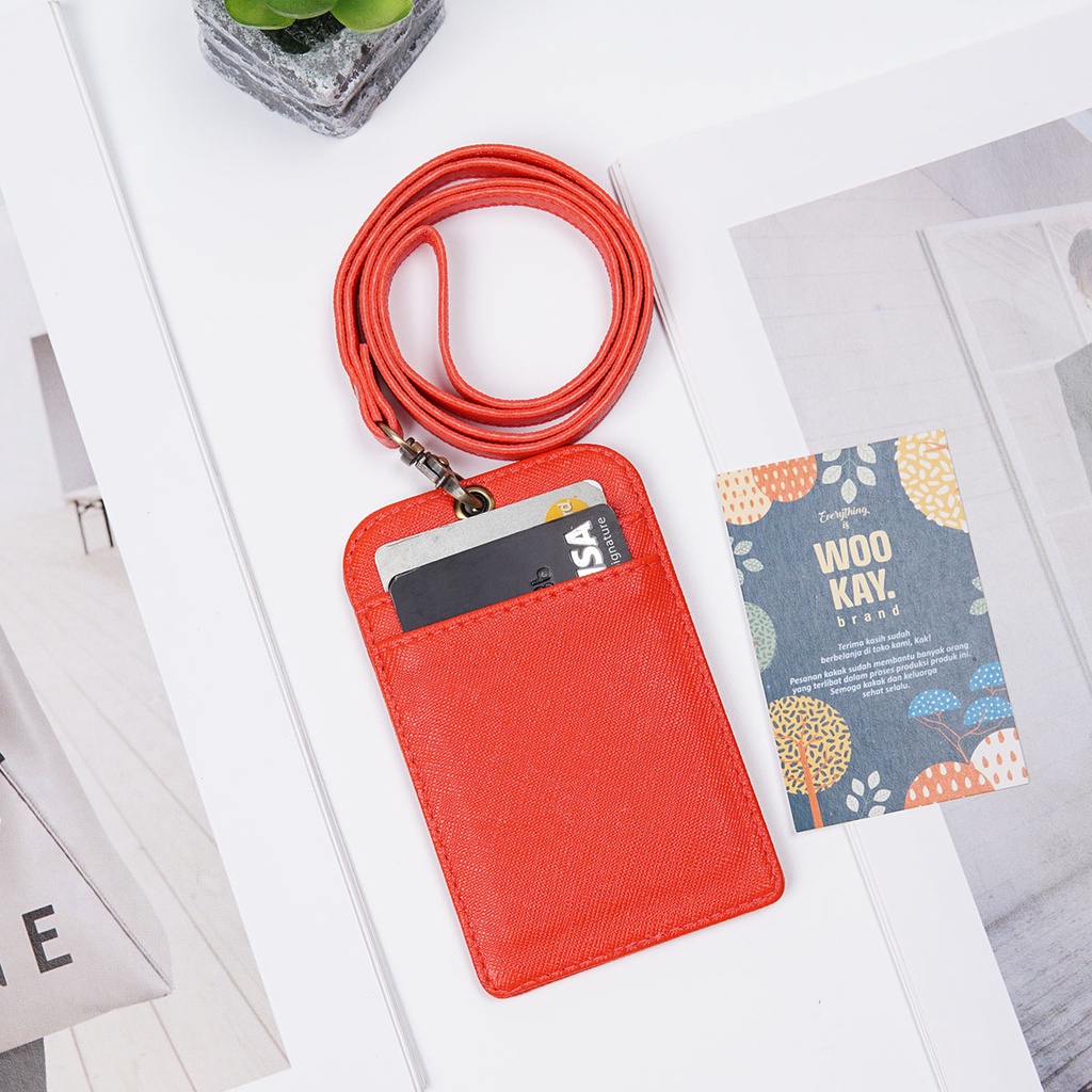 Premium Name Tag Holder/ID Card Holder/Gantungan ID Card Costum Logo &amp; Nama