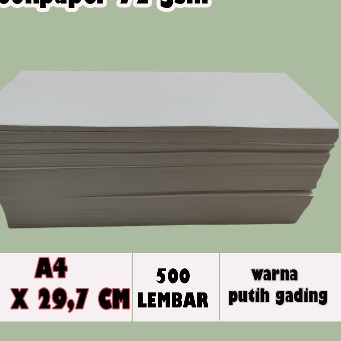 

♗ BOOKPAPER 72 GSM A4 KERTAS IMPERIAL KERTAS NOVERL 72 gsm PER RIM mm ✿