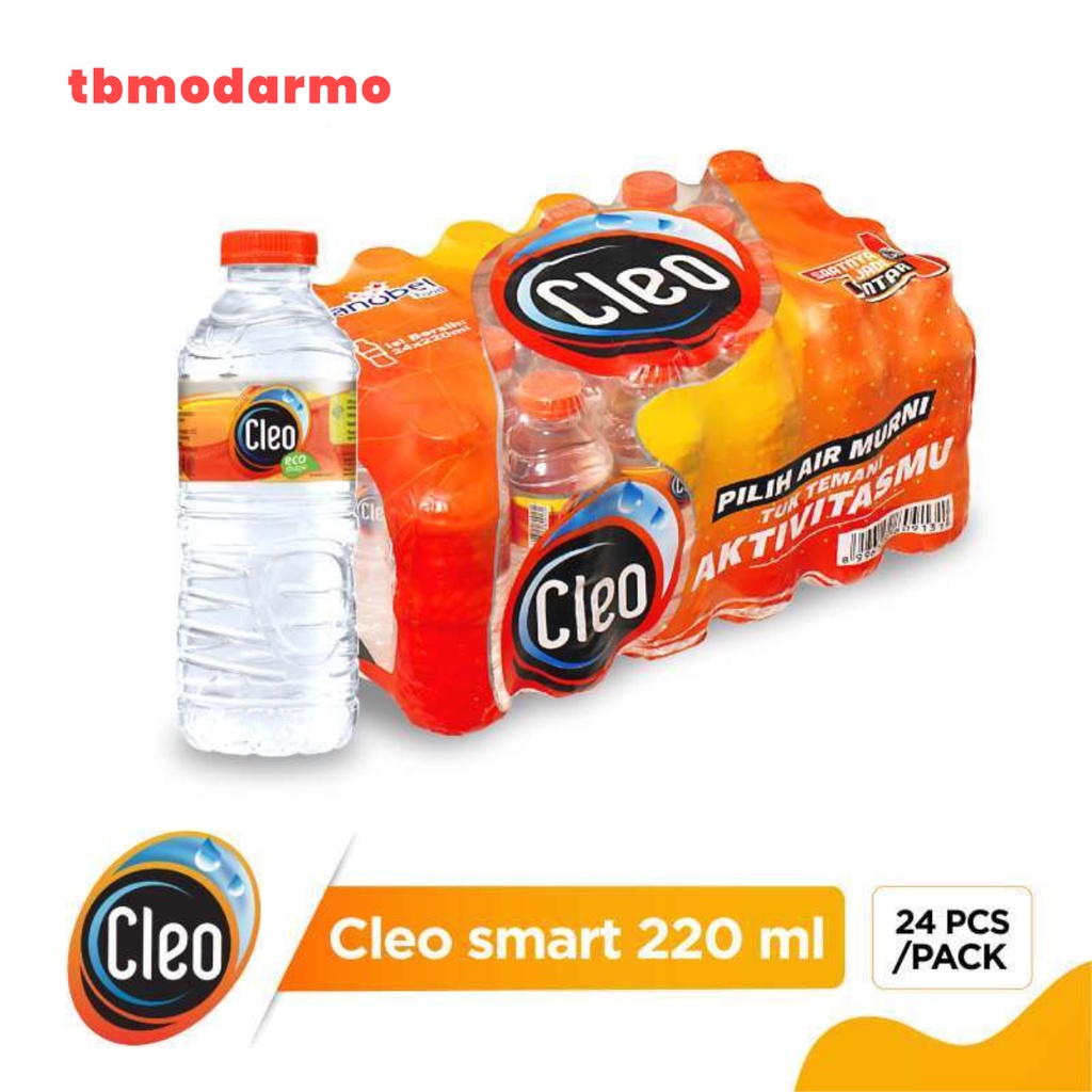 Cleo Ecopack 220ml Per Pack Isi 24 Botol