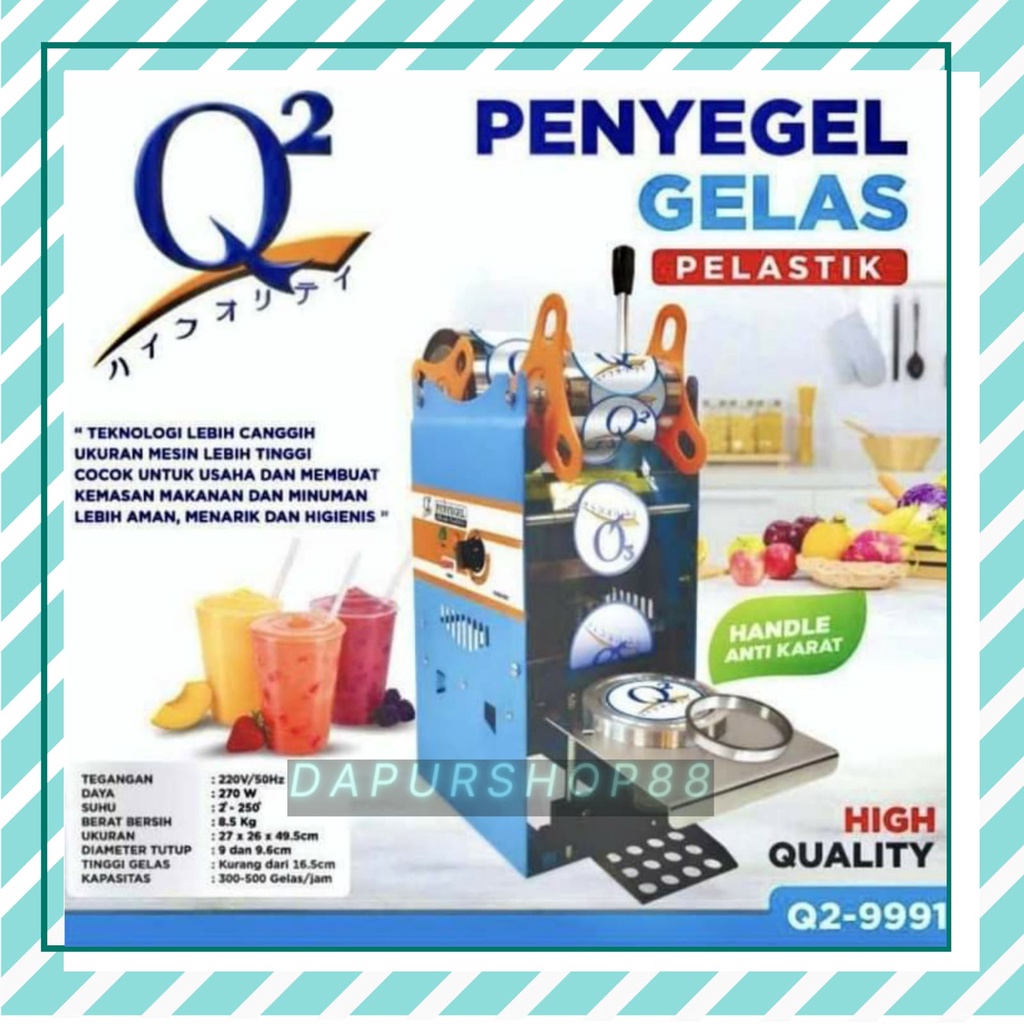 CUP SEALER Q2 9991 22OZ / MESIN CUP SEALER PRESS GELAS PLASTIK MANUAL SEALING MACHINE Q2 9991 / Q2-9