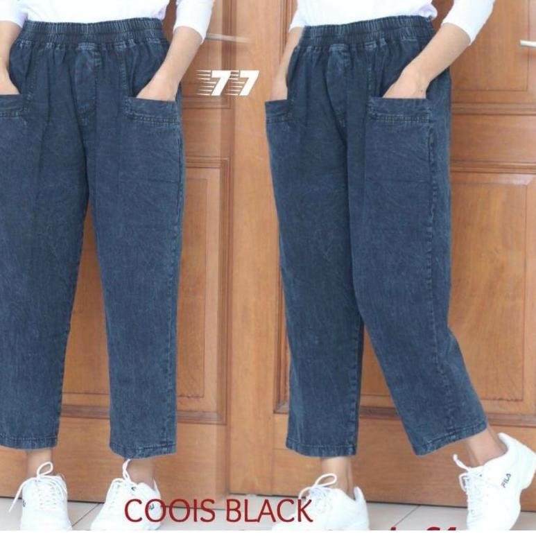 TERMURAH MONICA BAGGY PANTS - Celana Baggy Pants Snow / Celana BOYFRIEND JEANS Bahan Jeans Wash