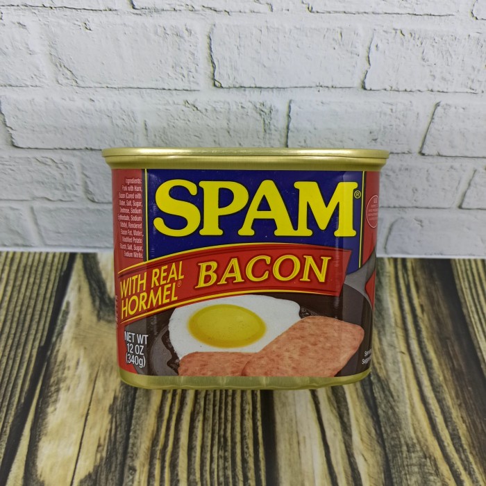 

SPAM REAL HORME BACON USA IMPORT LUNCHEON MEAT DAGING KALENG BABI ASLI