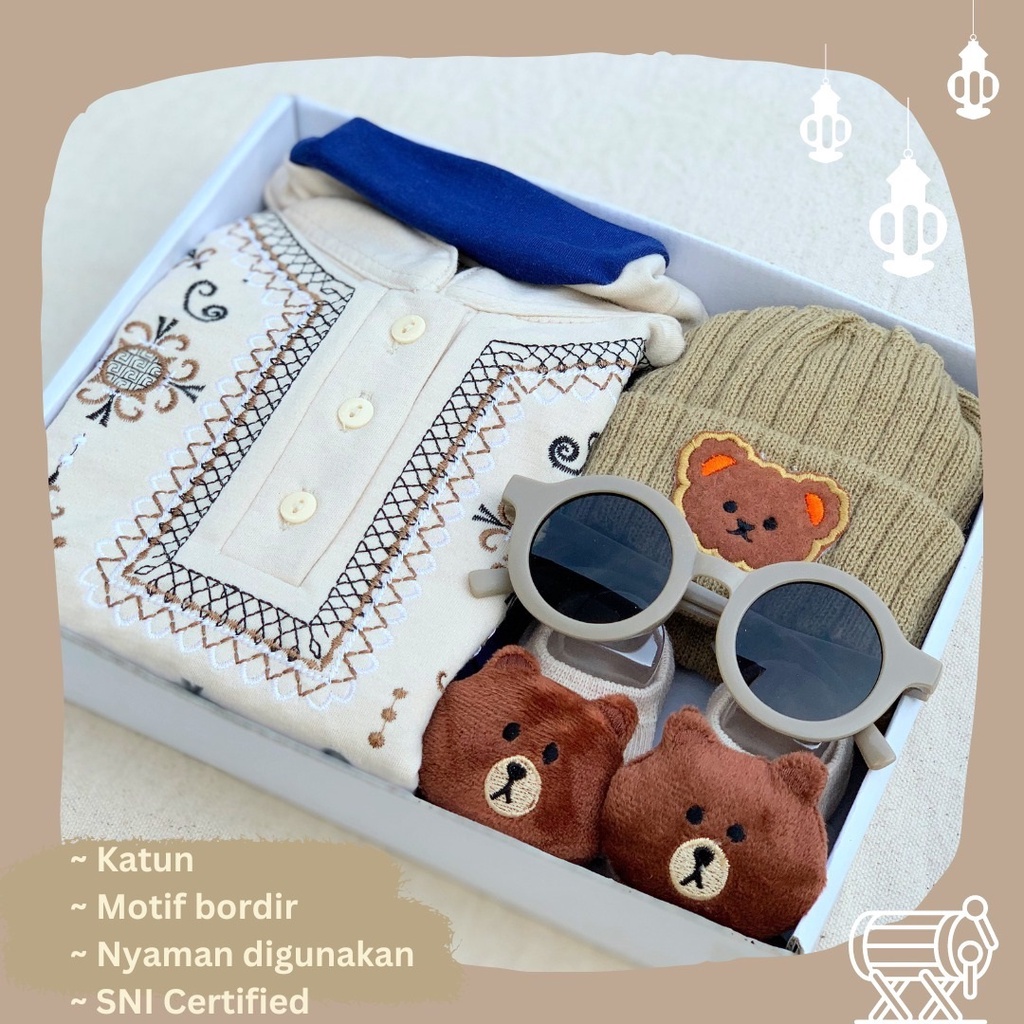 Koko Hampers Kado Bayi Lebaran Ramadan Hamper Baby Girl Boy Kado Hadiah Lahiran Ramadhan Idul Fitri Perempuan Laki Laki Gift Set Newborn Babygift Perempuan Laki-Laki Parcel Box Kotak Premium Eksklusif Lillegifts