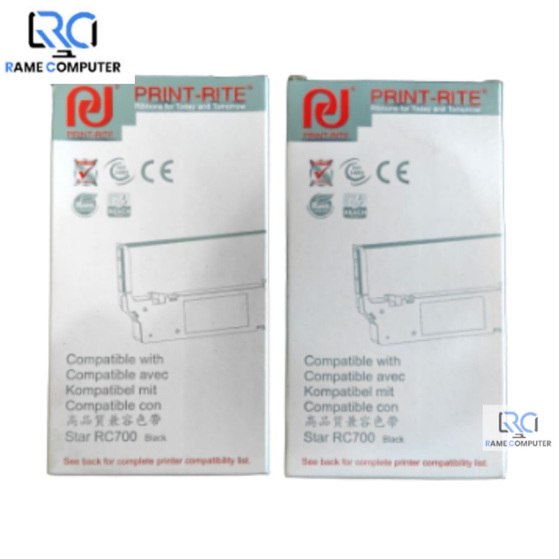 Ribbon Cartridge Pita Printer Print Rite Star RC/SP-700 RC700 Black