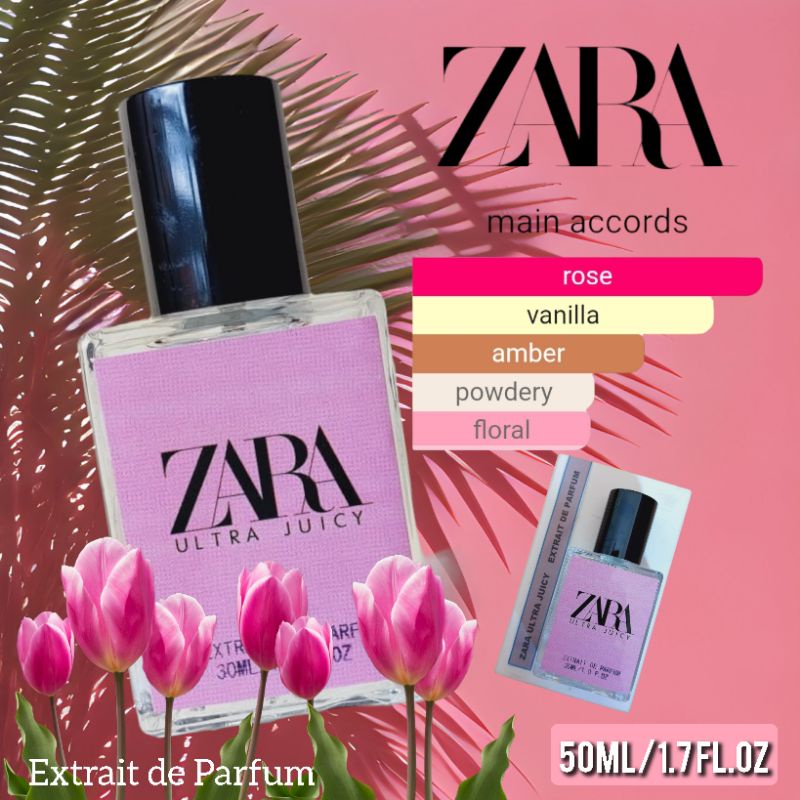 PARFUM WANITA TAHAN LAMA EDT DAN EXTRAIT ZARA 30ML DAN 50ML