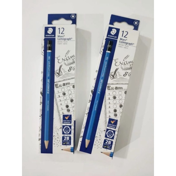 

Pensil Staedtler Mars Lumograph 2B Blue