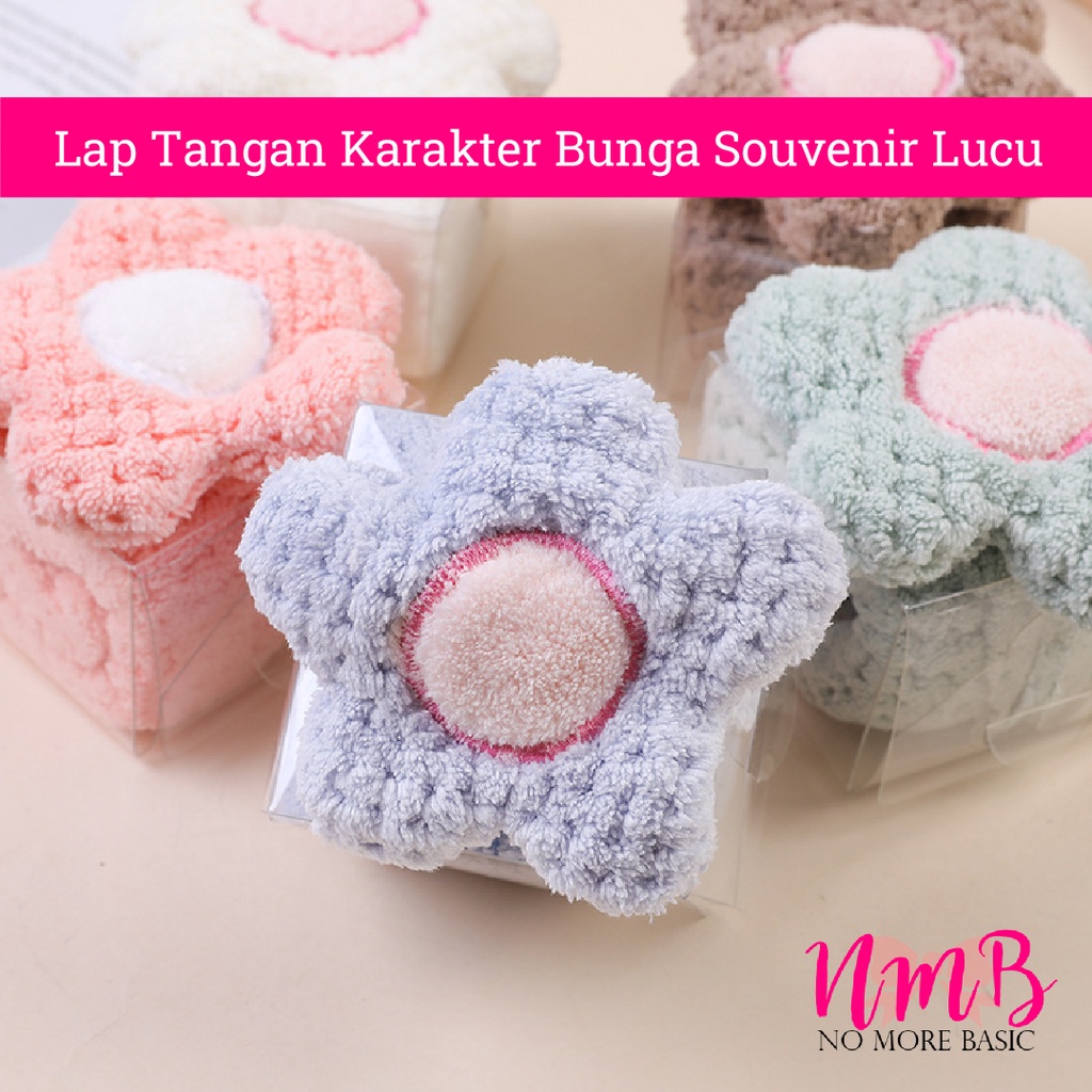 Lap tangan karakter bunga souvenir lucu