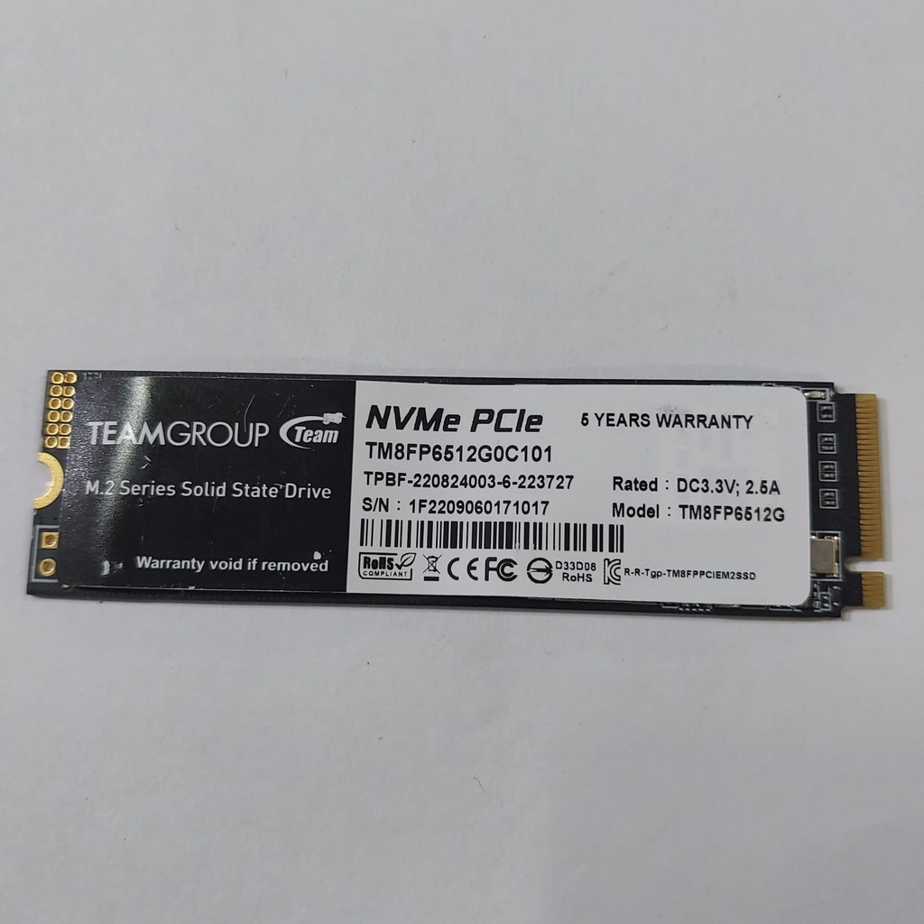 SSD M.2 NVME 512GB TEAM