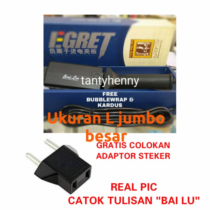 Catokan Original Catok Bailu Ionic Large Jumbo Egret Bai Lu Catokan Rambut