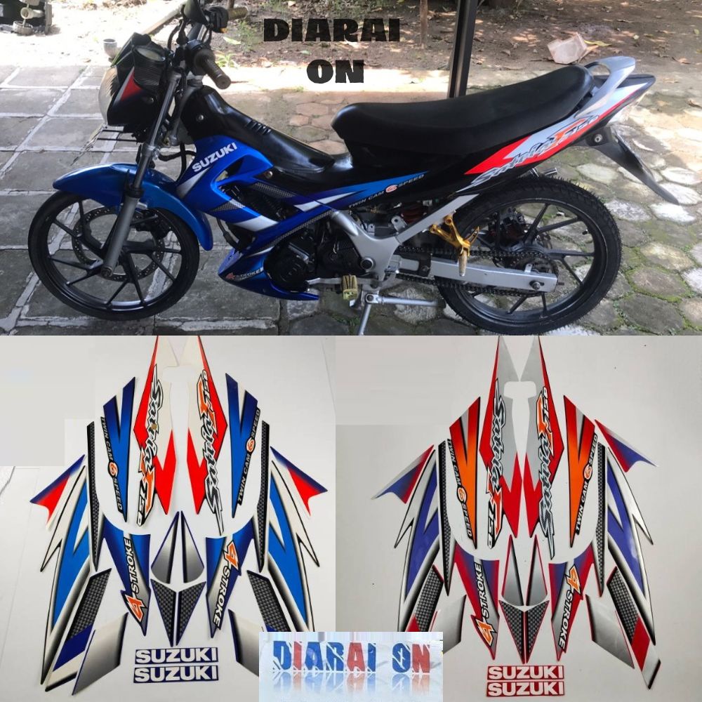 Striping Sticker Suzuki Satria Fu 2005 - Satria F CBU Thailand Murah