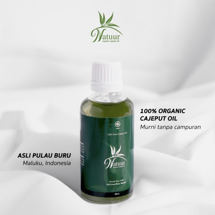 Minyak Kayu Putih Ambon Organik asli Pulau Buru merk Natuur organik