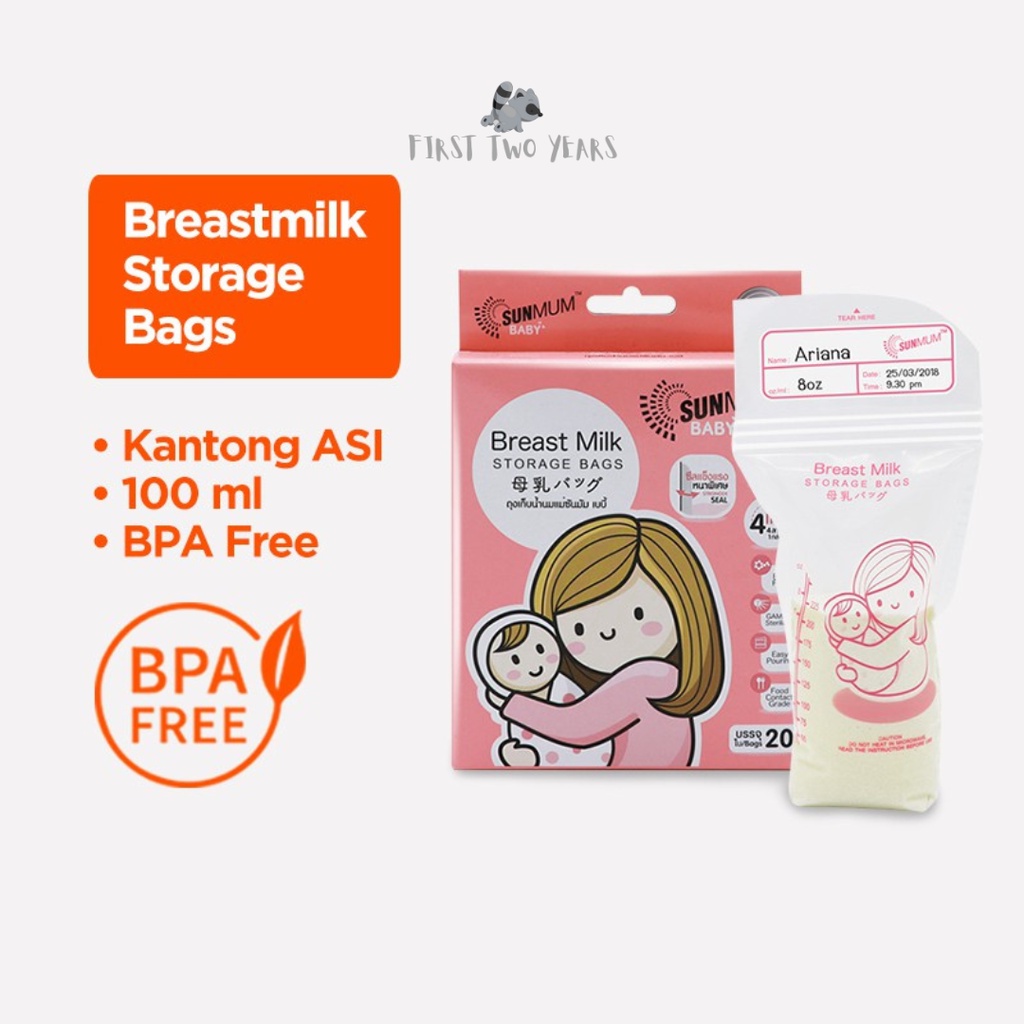 Sunmum - Breastmilk Storage Bags 30pcs / Kantong ASI