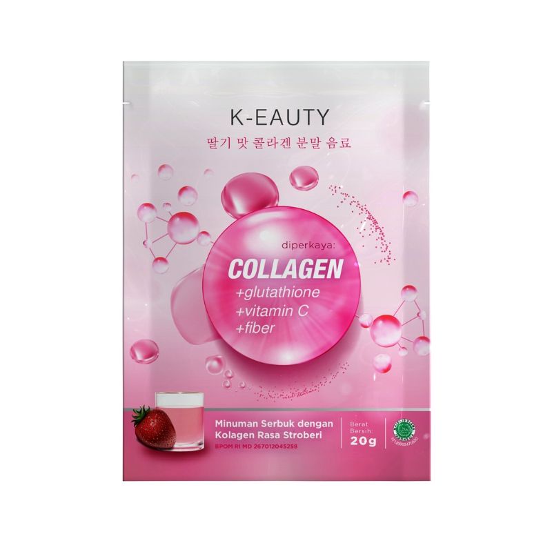 K-EAUTY Premium Collagen Drink | Keauty Keuti Kyuuti | Minuman Colagen Mencerahkan Menyehatkan Menyegarkan Kulit Badan