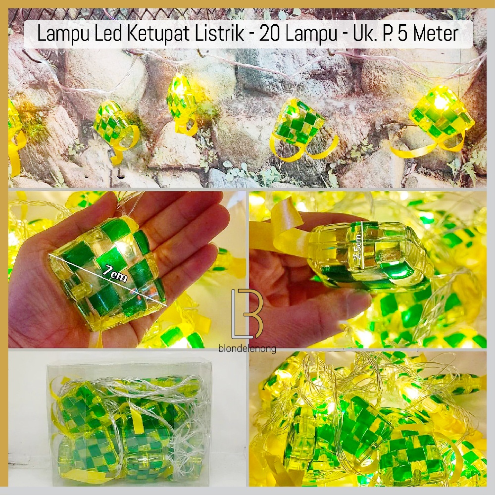 Lampu Hias Led Hiasan Dekorasi Ornamen Ornament Perlengkapan Pernak Pernik Dekor Lebaran Idul Fitri 