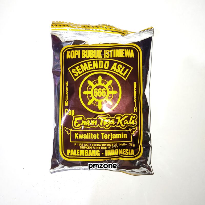 

Kopi Bubuk 666 Semendo Asli Cap Enam Tiga Kali 35gr