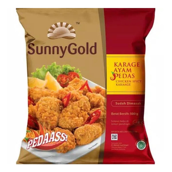 SUNNY GOLD CHICKEN SPICY KARAGE 500 GR