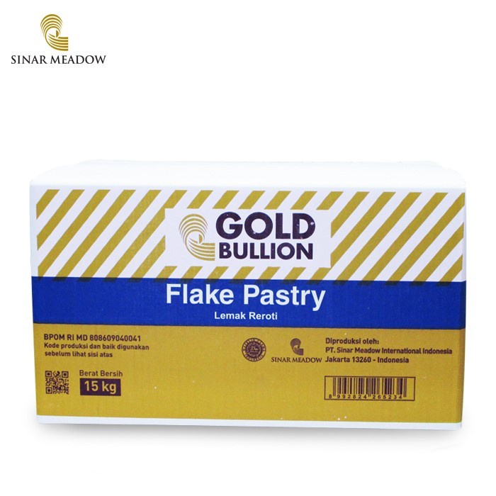 

Gold Bullion Flake Pastry 250gr / 500gr / 1 kg Repack/5kg (Korsvet)