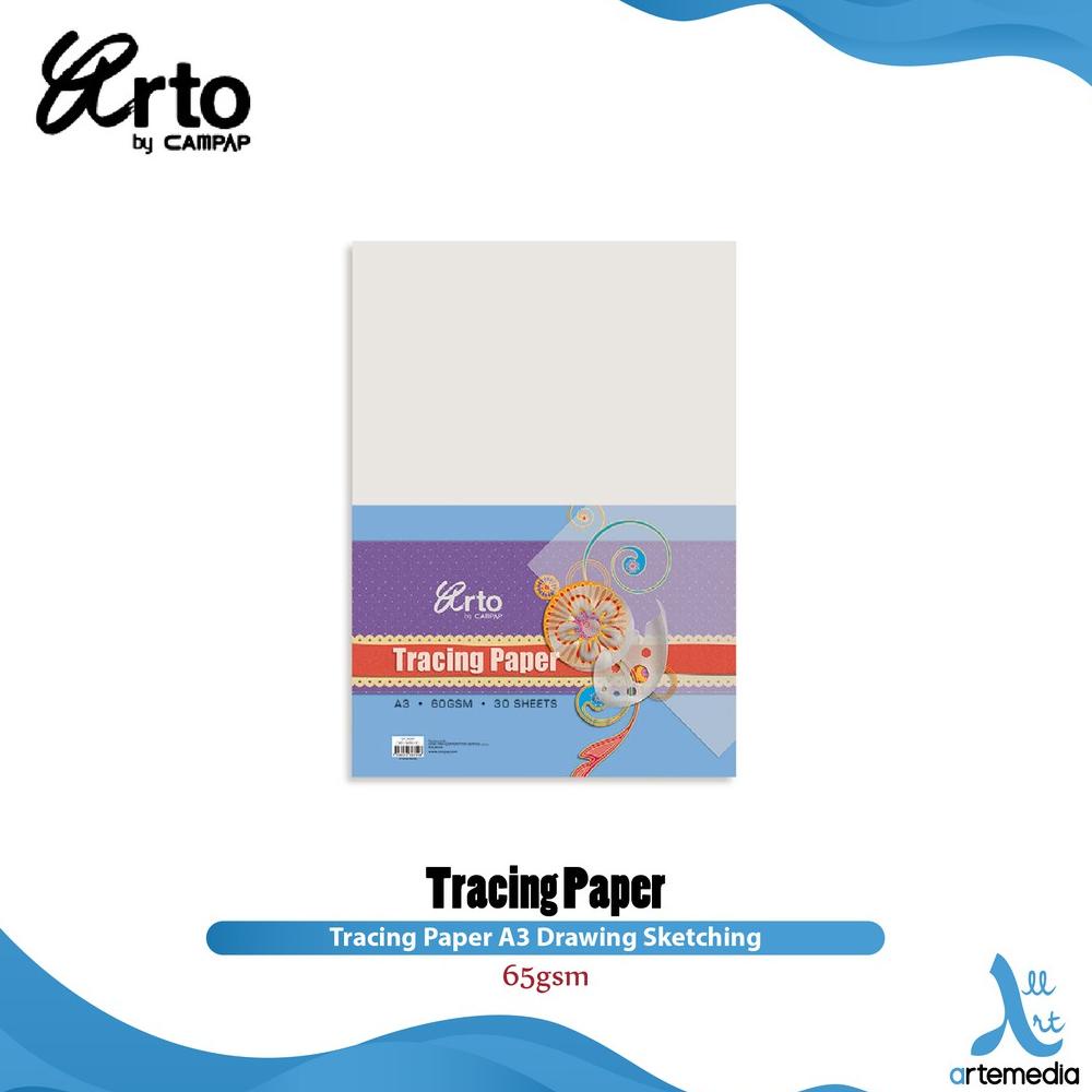

Kertas Kalkir Arto Tracing Paper A3 Drawing Sketching