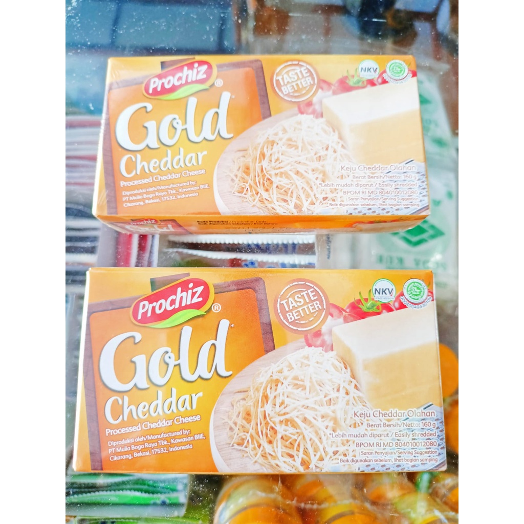 

Keju Prochiz Gold Cheddar 160gr