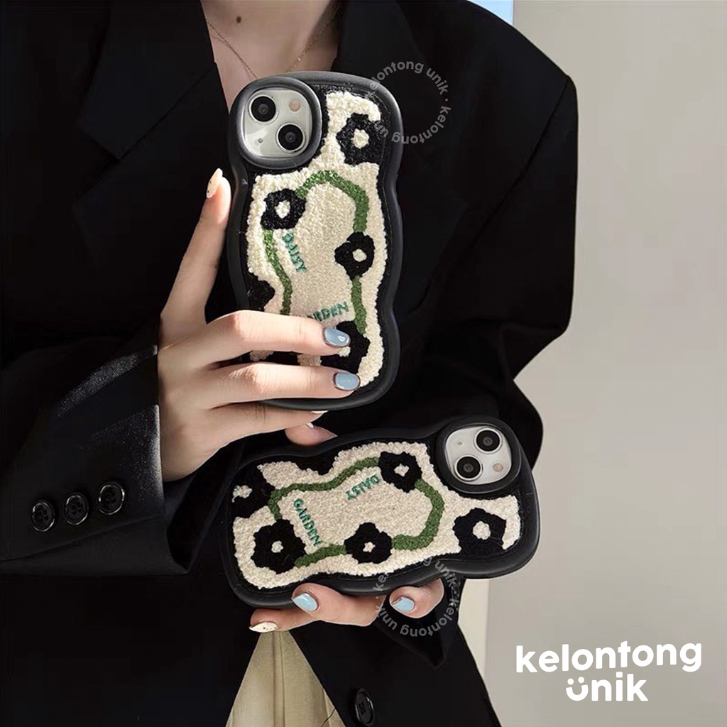 For iPhone - Mix Embroidery Wool Knit Case/ Soft Case Bulu-Bulu