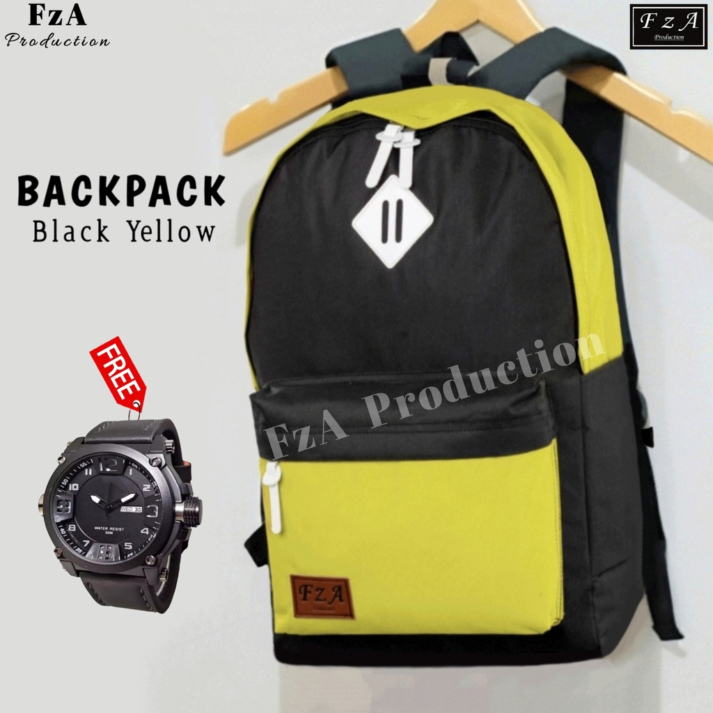 FzA Official - Tas Ransel Gendong Laptop Distro Sekolah Kuliah Pria Wanita Backpack Murah Original Tas Punggung Laptop -BYQS