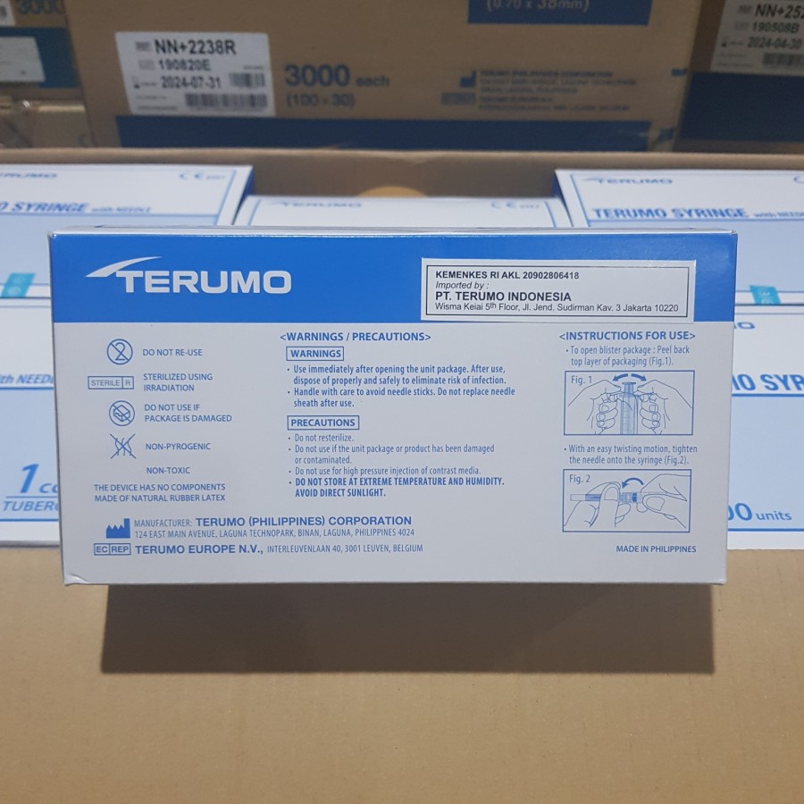 Spuit 1 cc Terumo Disposable Syringe 1 Ml