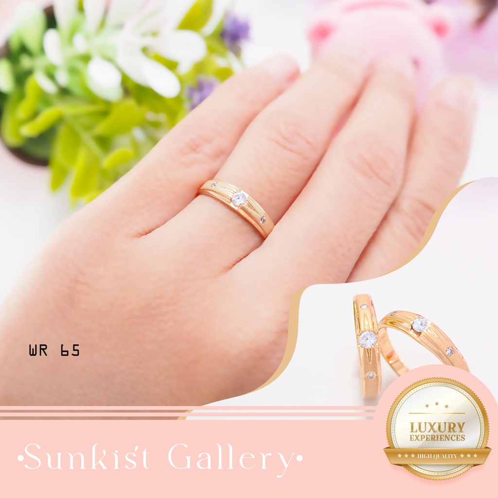 CINCIN COUPLE EMAS ASLI KADAR 375 (8 KARAT) CINCIN KAWIN EMAS MUDA MODEL TERBARU ADA SURATNYA DAN BI