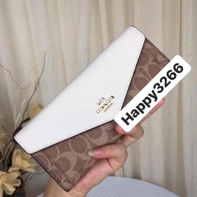 Coach Envelope Wallet Accordion Signature Wallet