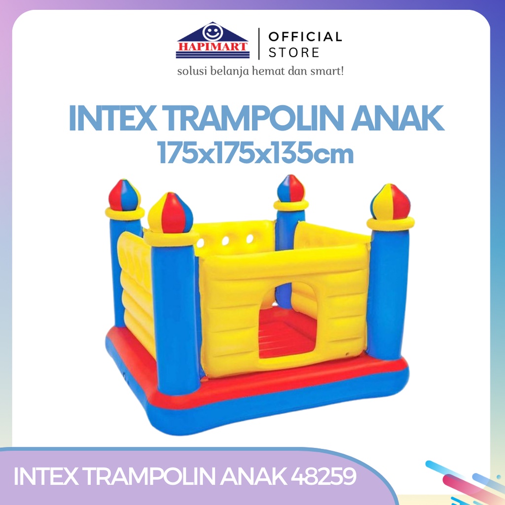 Intex 48259 Trampolin Jumping Bouncer Istana Balon Tempat Bermain Anak