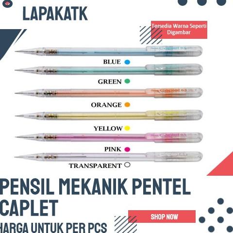 

COD Pentel pensil cetrek 0,5 / PENSIL MEKANIK CAPLET 0,5 96