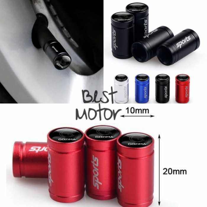 Terlaris Tutup Pentil Ban Mobil Variasi Sport Mobil Full Cnc Isi 4Pcs