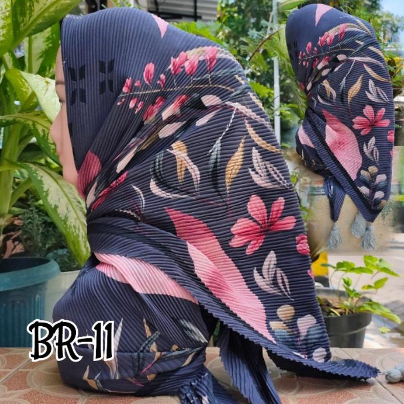 SEGIEMPAT PLISKET MOTIF JAMBUL BRANDED / JILBAB SEGIEMPAT PLISKET / SEGIEMPAT PLISKET / SEGIEMPAT VO