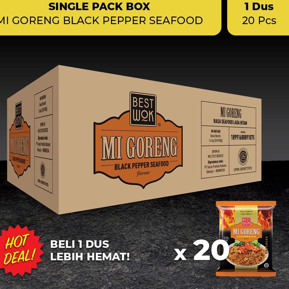 

♫ Best Wok Mi Goreng Blackpepper Seafood Dus 20 pcs (Export Multipack) ♝