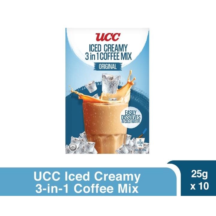 

UCC ICED CREAMY 3 IN 1 COFFEE MIX/SALTED CARAMEL/CHOCOLATE VANILA/MILKY MELON/STRAWBERRY CHOCOLATE/PINEAPPLE CARAMEL 25g x 10