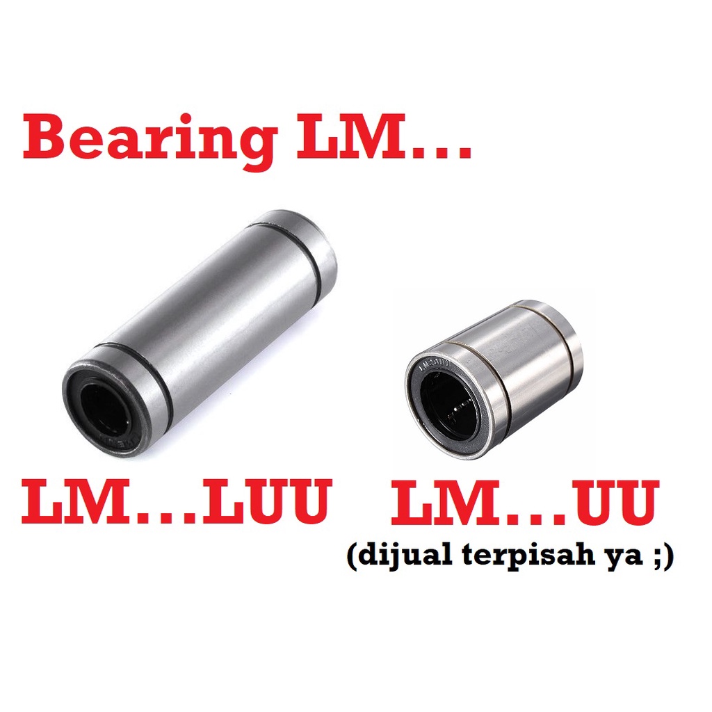 [HAEBOT] LM8LUU Linear Motion Bearing Bushing 8mm CNC 3D Printer Mekanik Machine Slider Axis Smooth Rod Besi Klaker