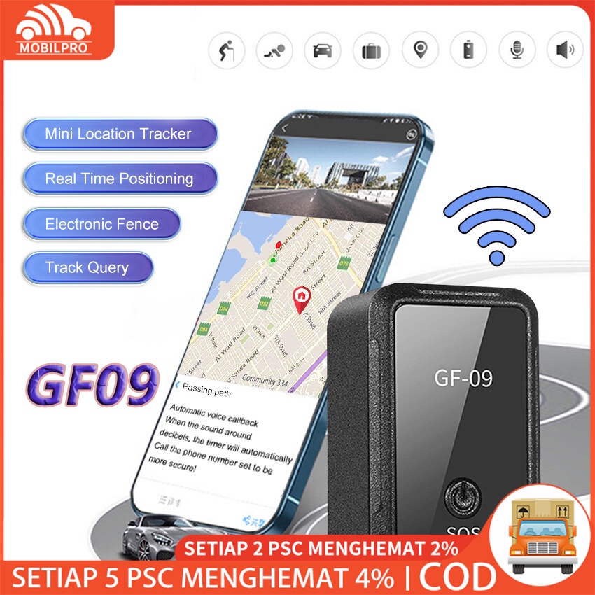 GF09 GPS Mobil/GPS Motor Mini GPS Tracker GSM Recording Voice GF09