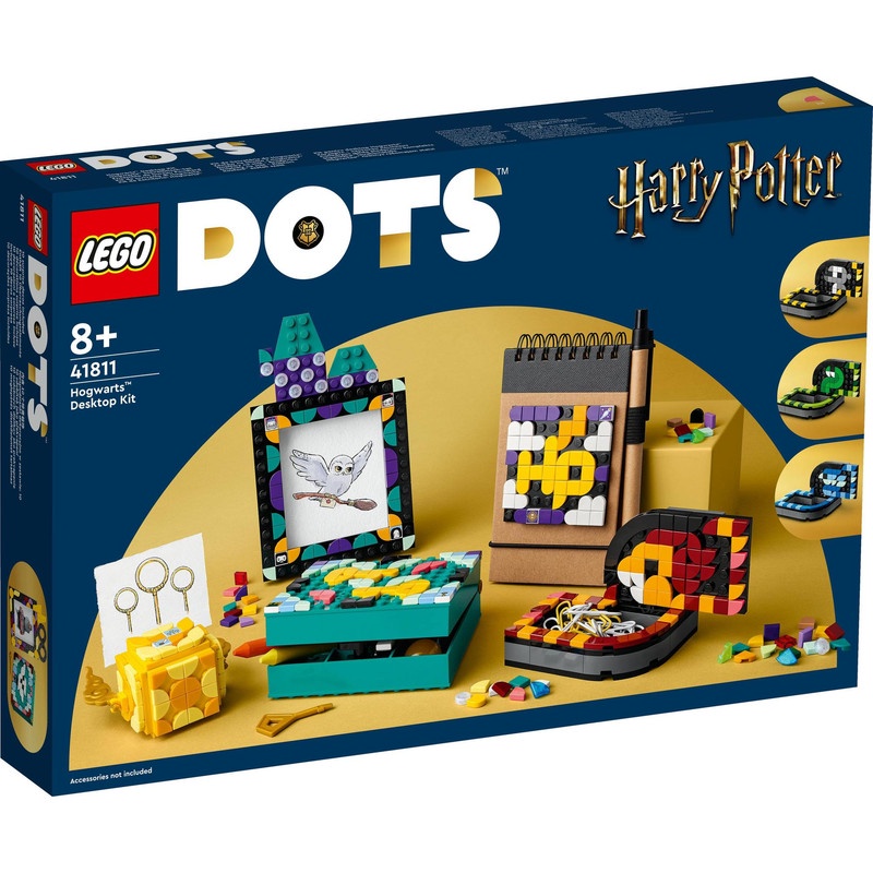 LEGO DOTS 41811 Hogwarts Desktop Kit Building Toy Set (856 Pieces) Mainan Balok (8 Tahun+)