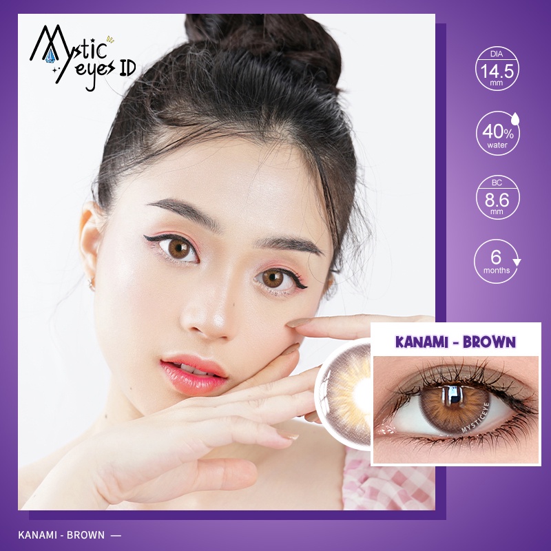 [✅COD] MYSTICEYES SOFTLENS KANAMI SERI NORMAL Lensa Kontak 14.5MM