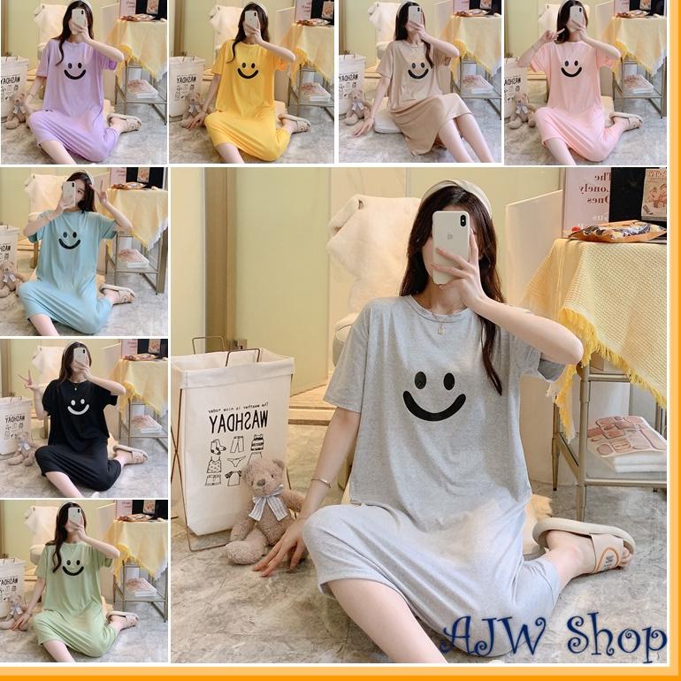 PALING DICARI AJW Shop Daster Lengan Pendek Wanita Kekinian | Daster Import Panjang Lengan Pendek | 