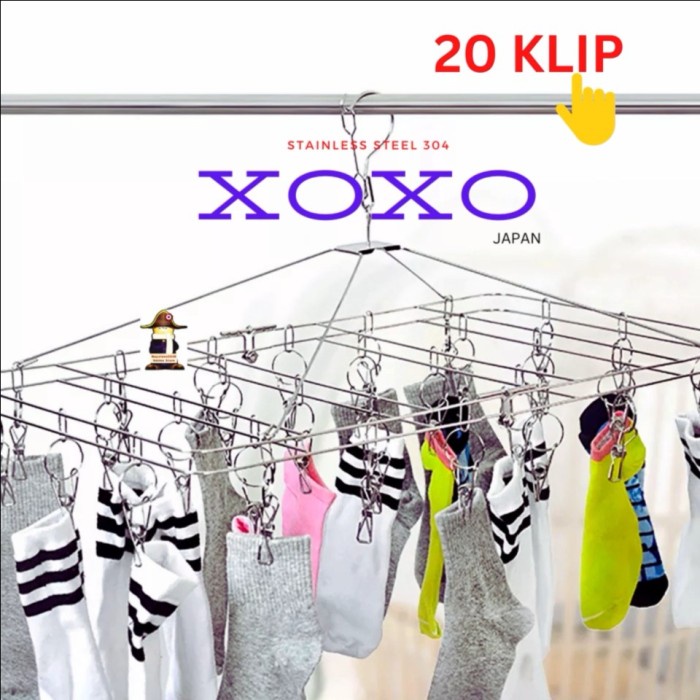 Jemuran Pakaian / Hanger / Jepitan Jemuran Stainless Steel 304