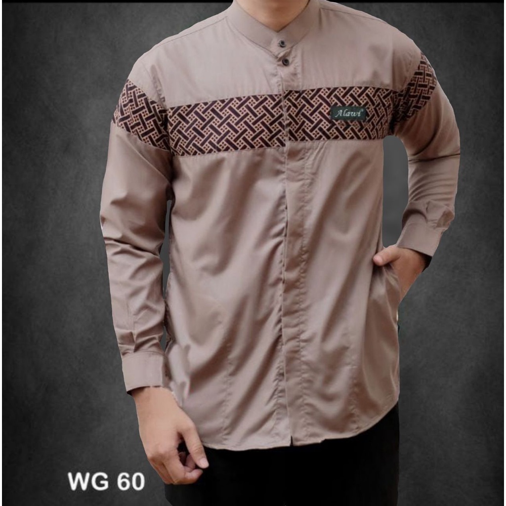 Baju Koko Kurta Dewasa Lengan Panjang Material Catton Adem Serap Keringat