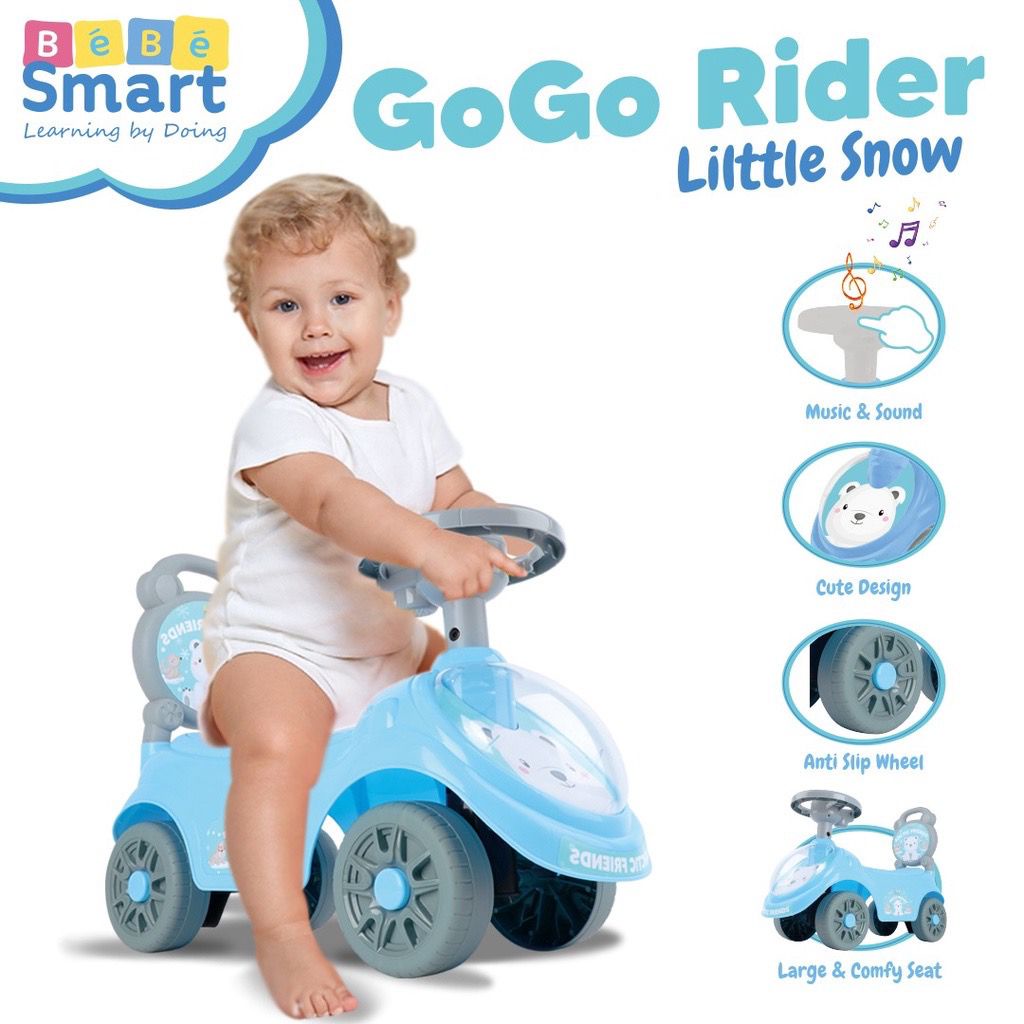 Bebe Smart Vroommm-broommm Ride On/Go Go Rider - Mobilan anak