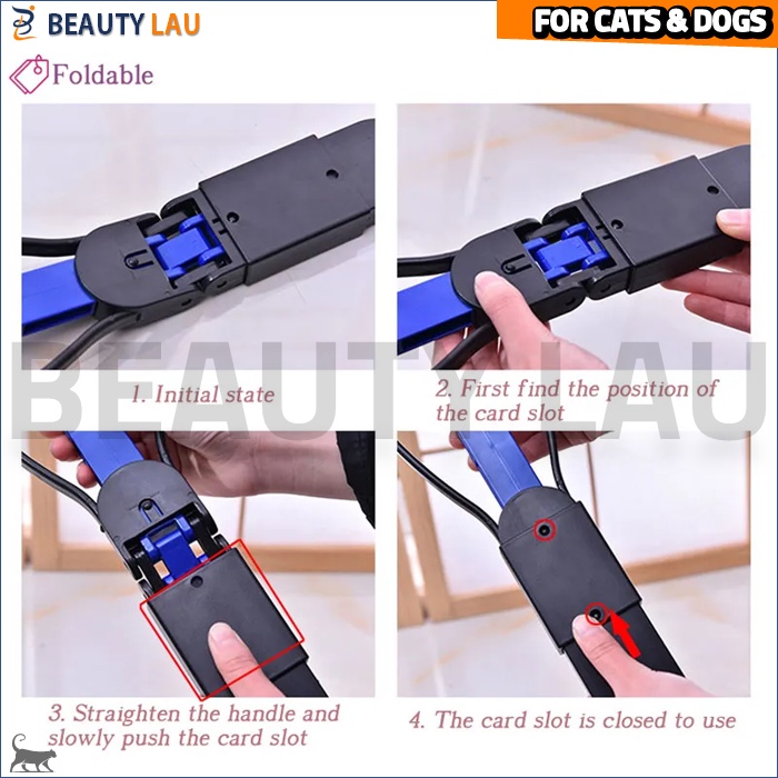 CAT DOG LITTER SCOOP POOP SCOOPER DILIPAT SKOP SEKOP KUCING ANJING GAGANG PANJANG PENJEPIT KOTORAN HEWAN