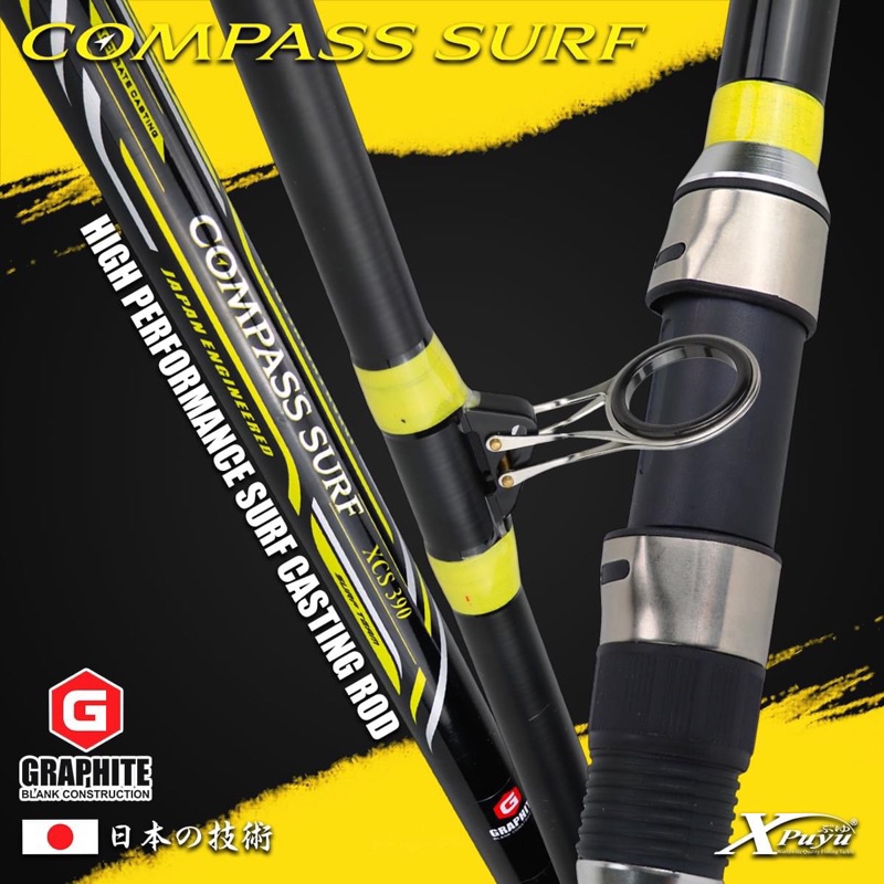 Joran Pancing Surf Spinning Xpuyu Compass Surf 20-40lbs Packing Pipa Paralon