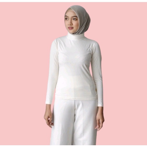 (LD 80-120CM) MANSET KAOS WANITA / Manset Baju muslim / inner wanita muslim / Manset turtleneck / Atasan Muslim