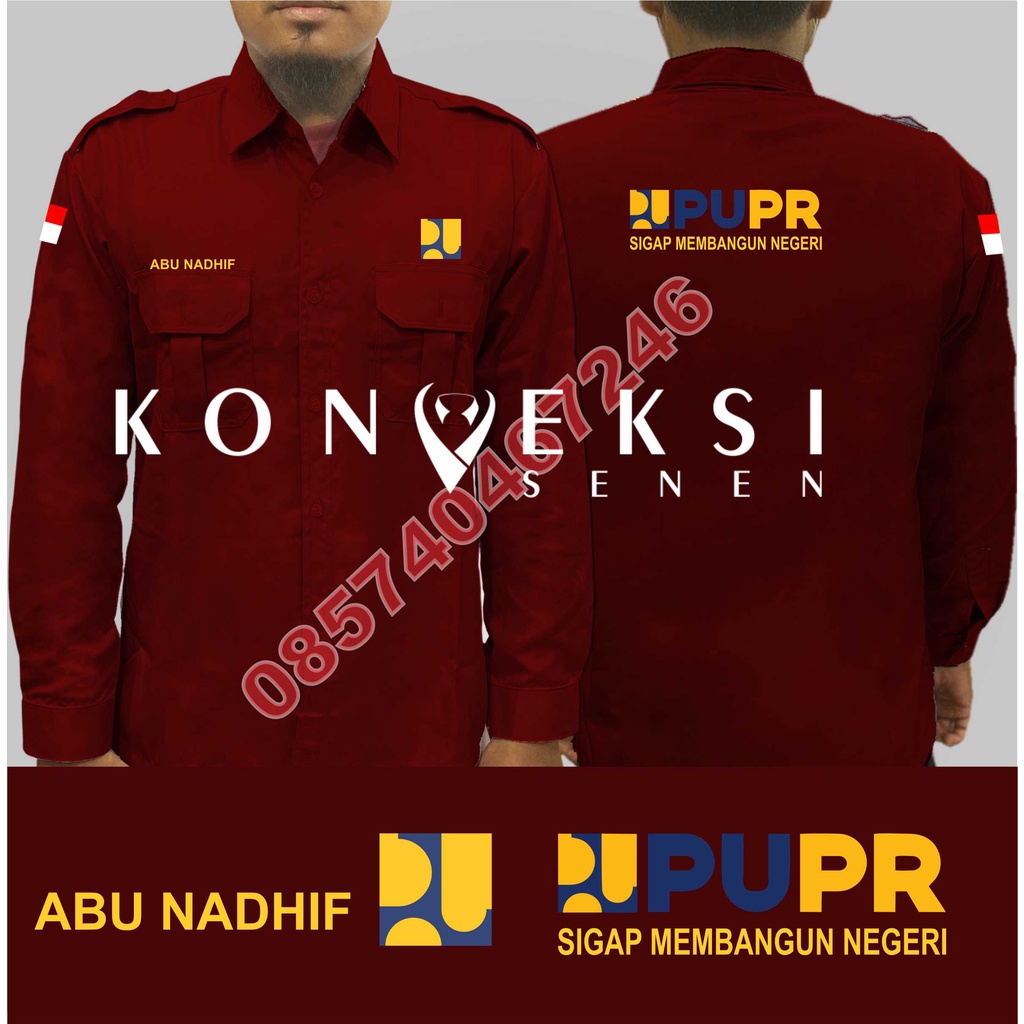 Kemeja Pupr baju Pupr seragam Pupr kemeja dinas pekerjaan umum baju dinas pekerjaan umum seragam dinas pekerjaan umum