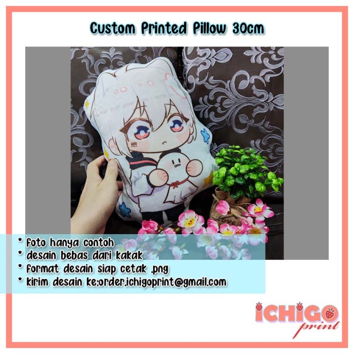 Anime Pillow Custom Pillow Bantal Anime Boneka 30cm